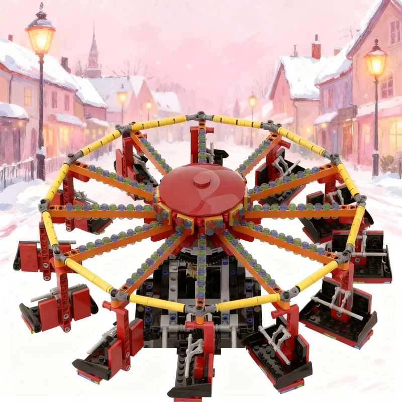 

2938 деталей MOC: Аттракцион «ТипТоп» — Конструктор для экспертов, Архитектурные блоки, Развивающие игрушки, Рождественские подарки, Обучающие кубики для детей