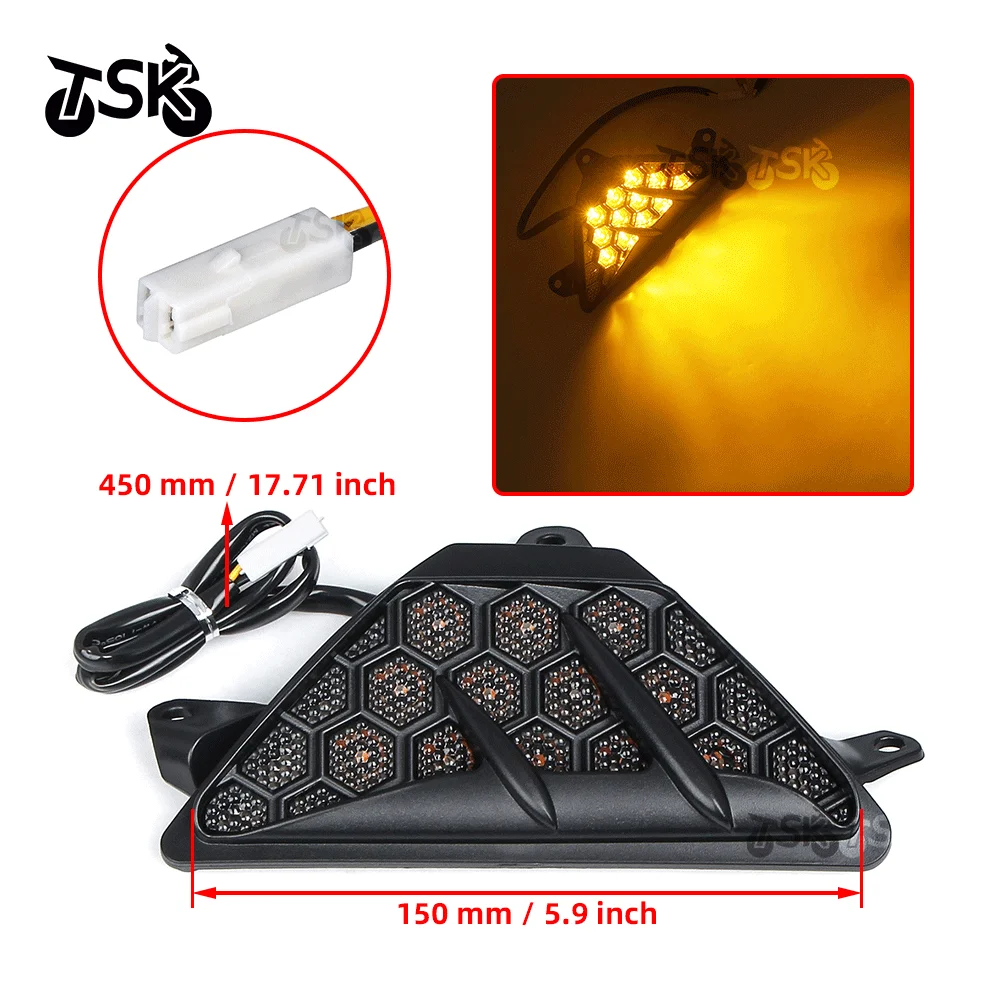 

New NINJA ZX6R ZX-6R 2013 - 2023 2022 Front Turn Indicator Signal Lights For Kawasaki Ninja300 Ninja400 Ninja650 Ninja1000