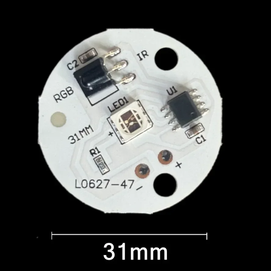 5V RGB LED Lights Plate 4 Modes 16 Colors 6LEDs Lamp Board 2W Colorful Gradient Source IR 24-Key Wireless Remote Switch On/Off image 5