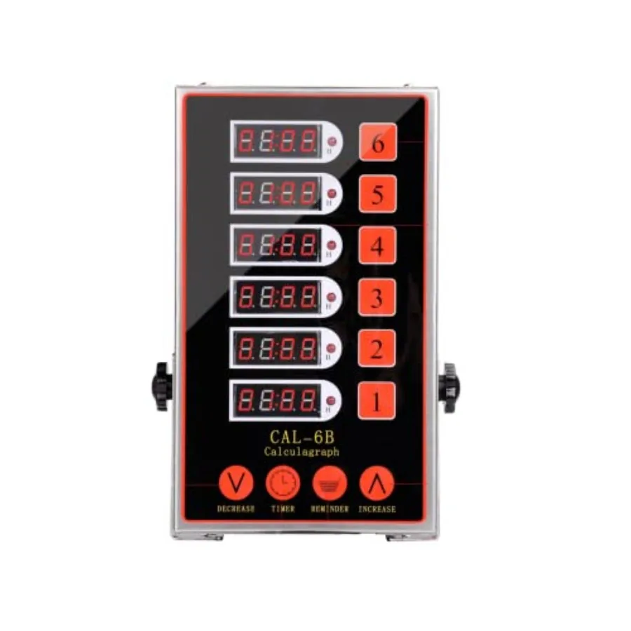 

6-канальный цифровой коммерческий кухонный таймер с напоминанием о приготовлении пищи и громкой кольцевой сигнализацией для профессионального использования на кухне, точное время