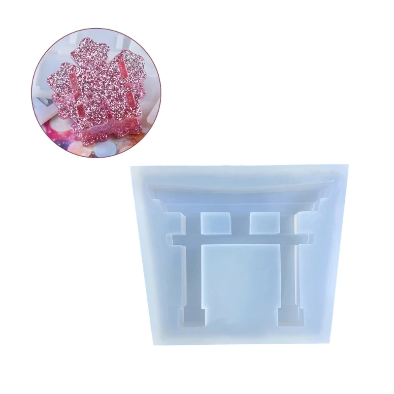 Resin Shaker Filling Mold,Silicone Torii Mold Epoxy Resin Mold Filler Quicksand Casting Filling Mold for Jewelry Making