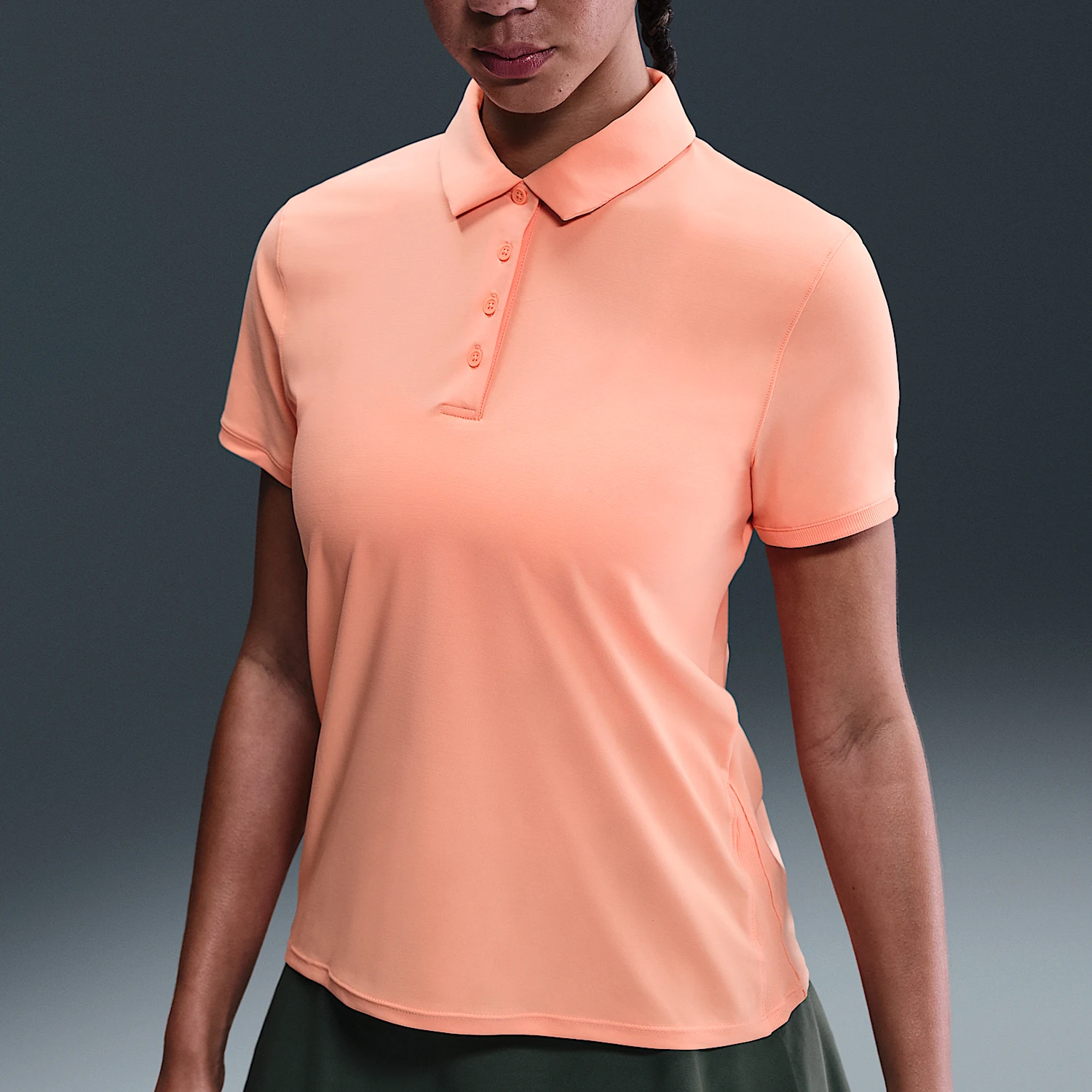 Nike genuine Dri FIT women's flip collar casual breathable sports polo shirt FQ1575-844