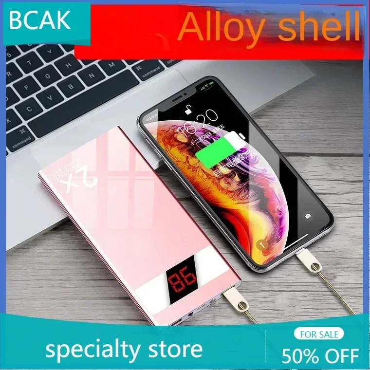 BCAK  Specialty Store Large Capacity Power Bank Rated 10000mAh  Android Ultra-thin Mobile Phone Universal Mobile  Power Bank
