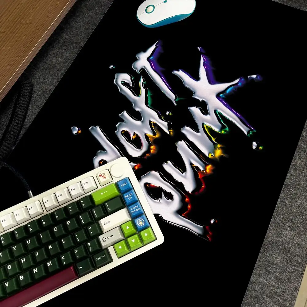 D-Daft Punk Discovery Mauspad Xxl Computer Große rutschfeste Gamer-Tastatur 90x40cm Art Design HD Schreibtischunterlage