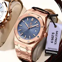 Reloj de pulsera POEDAGAR de lujo para hombre de negocios, Reloj luminoso resistente al agua con fecha para hombre, relojes de cuarzo de moda de acero inoxidable para hombre, Reloj