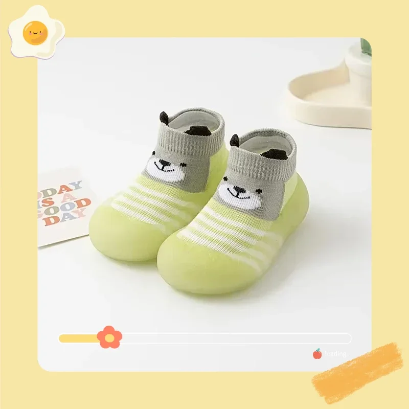 Детские нескользящие носки в классическом стиле, носки-тапочки с героями мультфильмов для мальчиков, детская обувь для детей 1-3 лет, тонкая тонкая секция на весну и осень