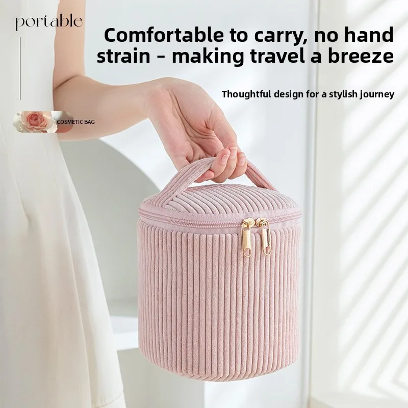 4Pcs Comestic Bag Make Up Storage Organizer Puffy Makeup Bag Comestic Pouch for Travel Portable Velet Large Toiletry Bag Organiz