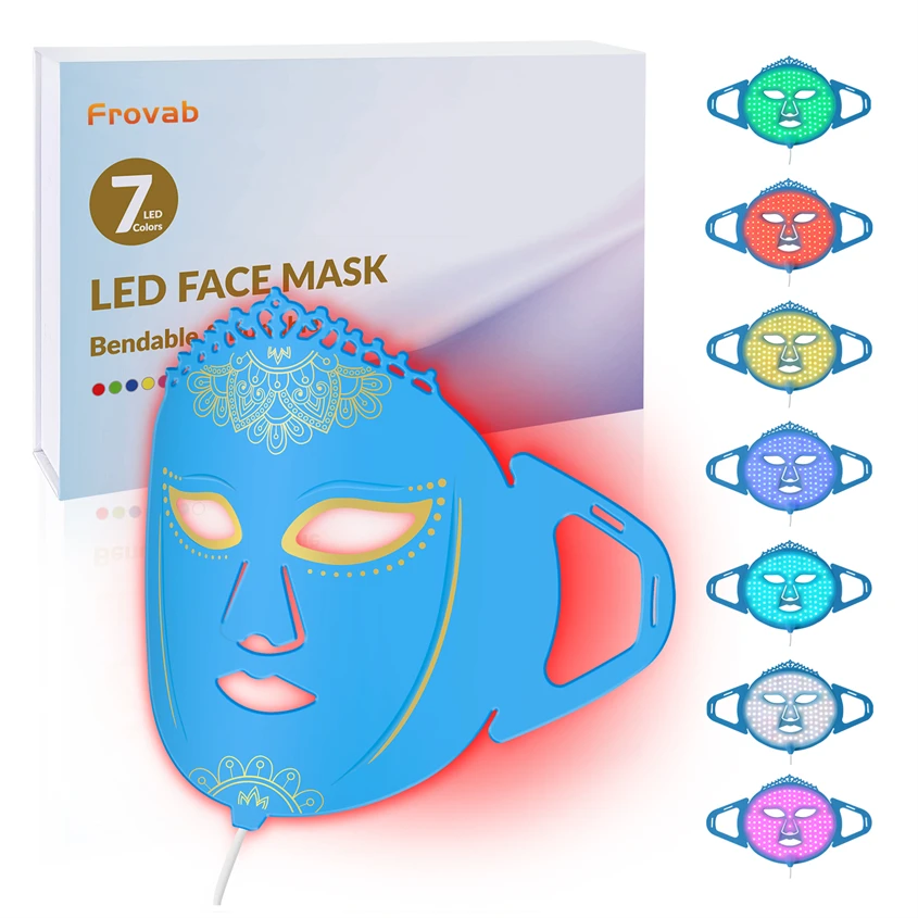 

Soft Mask Aduro LED Facial Mask LED Face Mask Red Light Mask Face Silicone Anti Acne Smooth Fine Lines Shrink Pores Beauty Salon