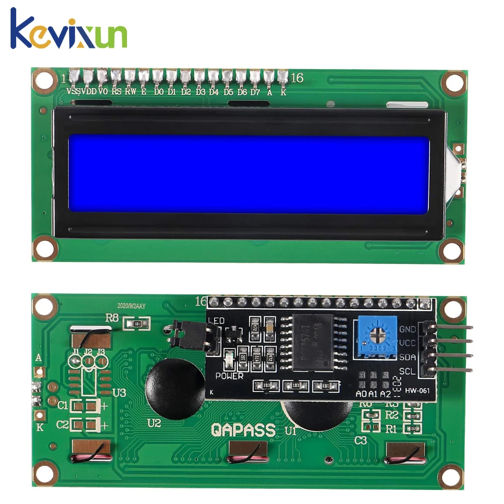 

LCD1602+I2C 1602A/V1.4 Blue screen Character LCD / IIC/I2C Serial Interface Adapter Module For Arduino