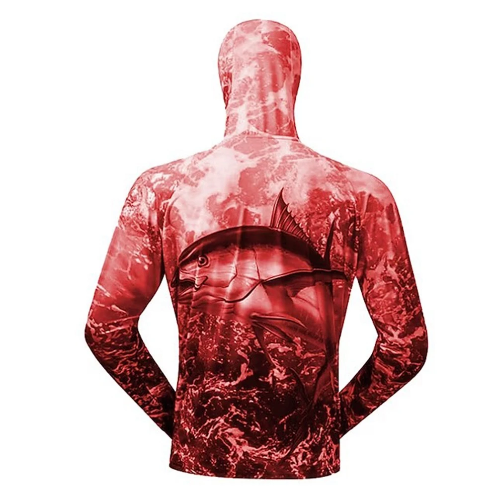 FEIYUE Men\'s Sun Protection T-shirts Camouflage UPF 50+ Long Sleeve Quick Dry Breathable Hiking Go Fishing shirts UV-Proof Tops