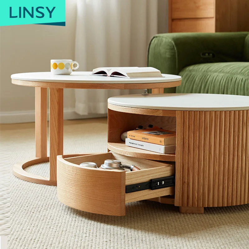 

Contemporary Wood Coffee Table with Drawers for Your Living Room Decor