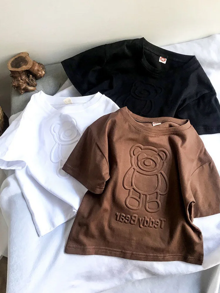 男の子用ソフトコットンまたはスウェットTシャツ、花柄デザイン、カジュアルで快適なベビーサマーファッションセット