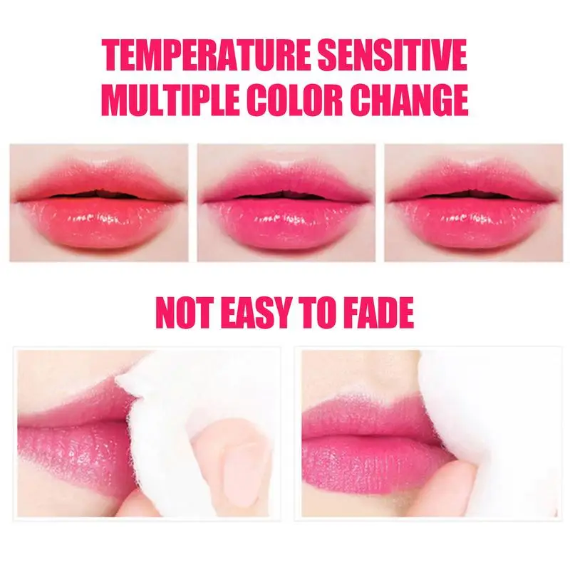 Gloss Lip Balm 3.5g Lip Plumper Gloss Long-lasting and Natural Clear Color Changing Lipstick for Nourishing Deeply Birthday Gift