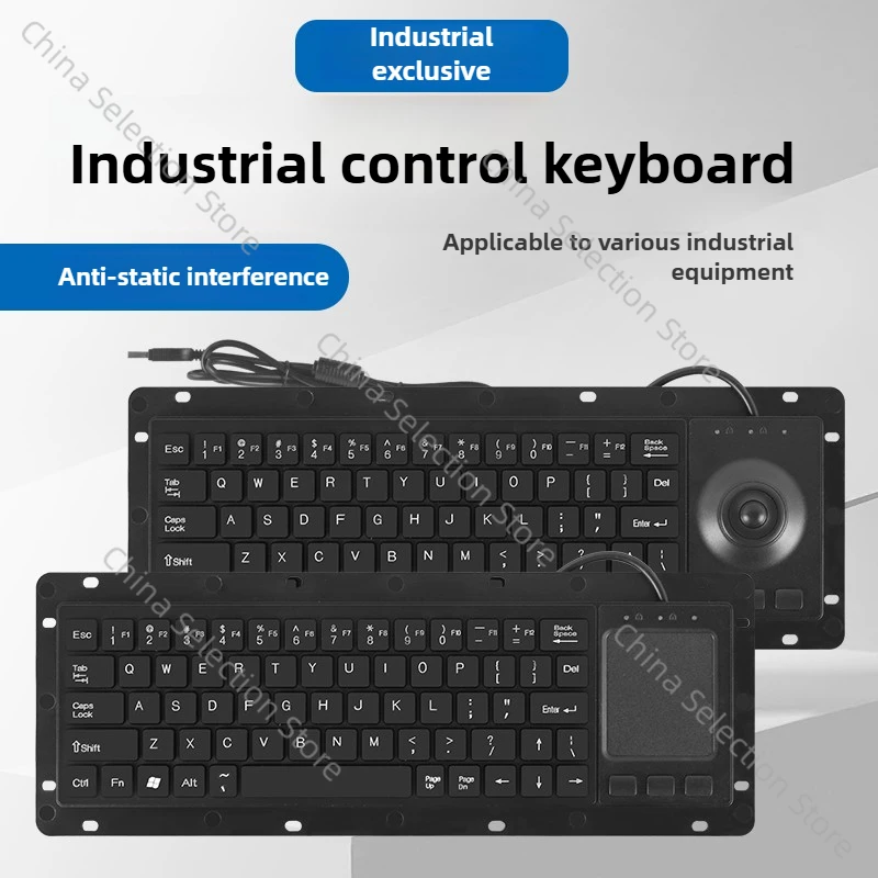 

Инкрустированная клавиатурой и мышью k-68, встроенная проводная промышленная клавиатура, тачпад/трекбол, антистатическая и защита от помех