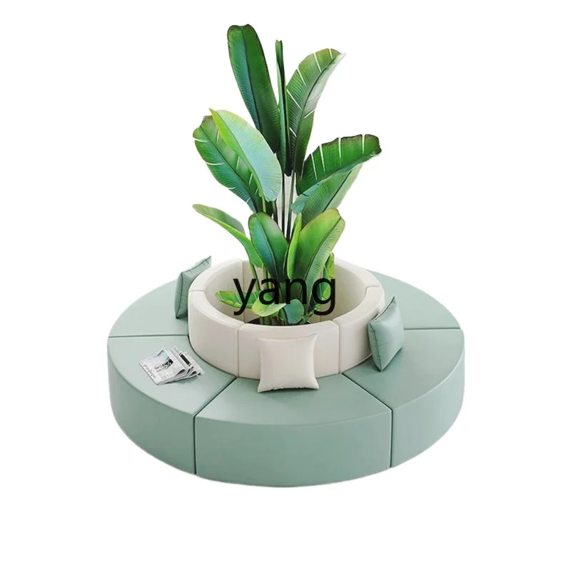 

YJQ office modern minimalist creative leisure round sofa reception lounge area special-shaped meeting guests