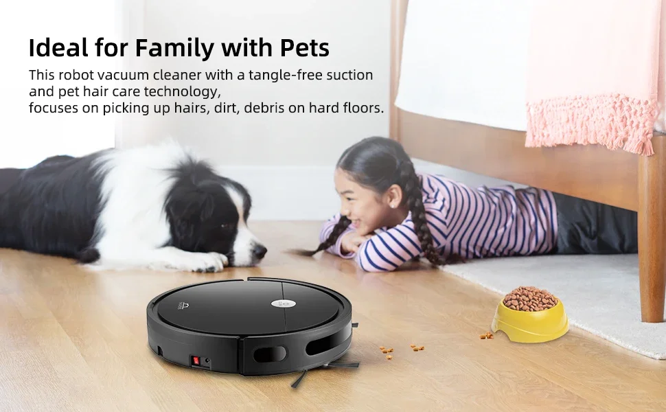 Smart Robotic Vacuum Cleaner Gyroscope HEPA Sweeping Garage Hotel Electric Mopping