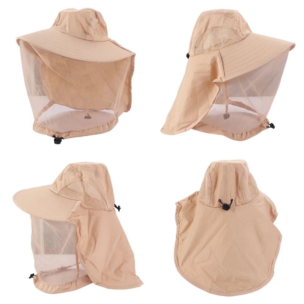 Atmungsaktiver, faltbarer Bienen- und Mücken-Hut mit breiter Krempe, UPF50+ Sonnenschutz, Netzüberzug, Outdoor-Freizeit-Sonnenschutzhut, Unisex – Detail 3