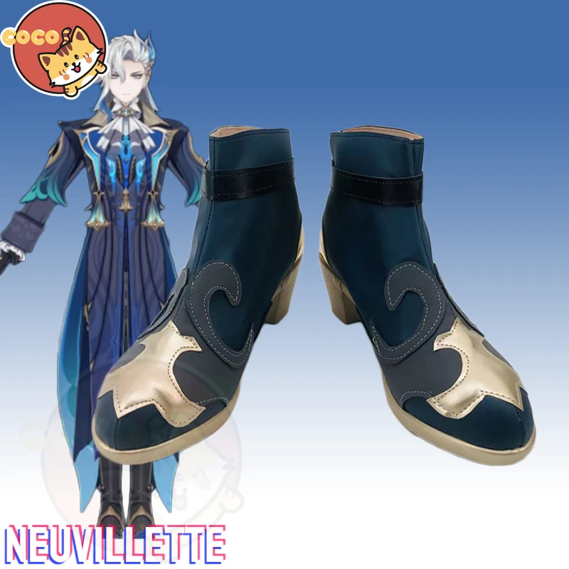 

Neuvillette Cosplay Shoes Game Genshin Impact Fontaine Cosplay Neuvillette Shoes Unisex Role Play Any Size Shoes CoCos