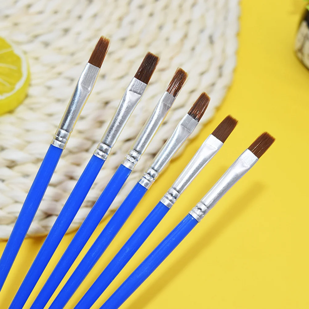 

100Pcs Paintbrush Set Long Handle Various Shapes for Watercolor Oil Acrylic Gouache Painting Drawing Tools Paintbrush