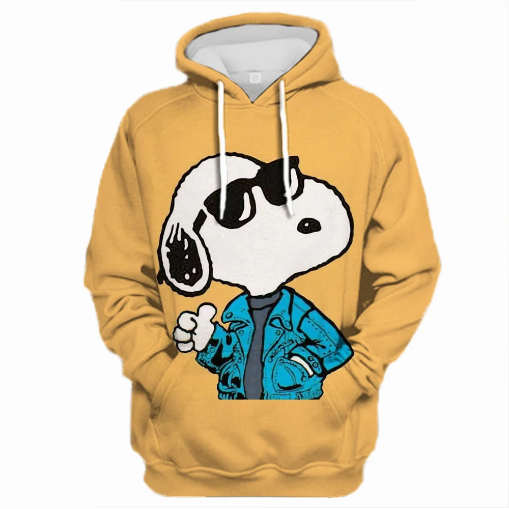 

Женская толстовка с капюшоном Snoopy, модное спортивное пальто для пары, модная толстовка, Женский Топ