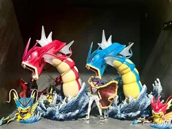 Pokemonzd Anime Pallet Town Figures Gyarados Magikarp Action Figures PVC Tabletop decoration Collection Ornamen Birthday Gifts