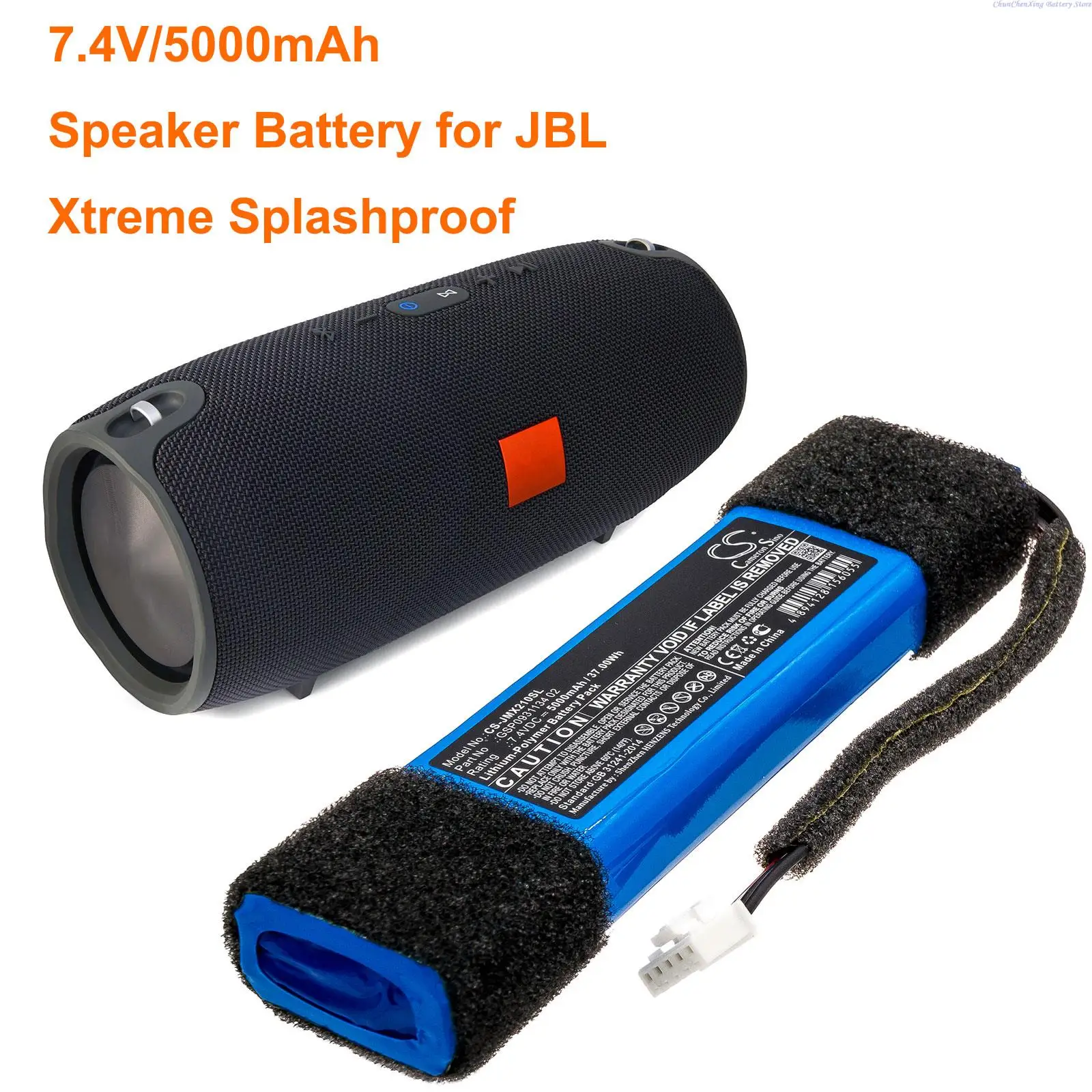 5000mAh Speaker Battery GSP0931134 02 for JBL Xtreme Splashproof