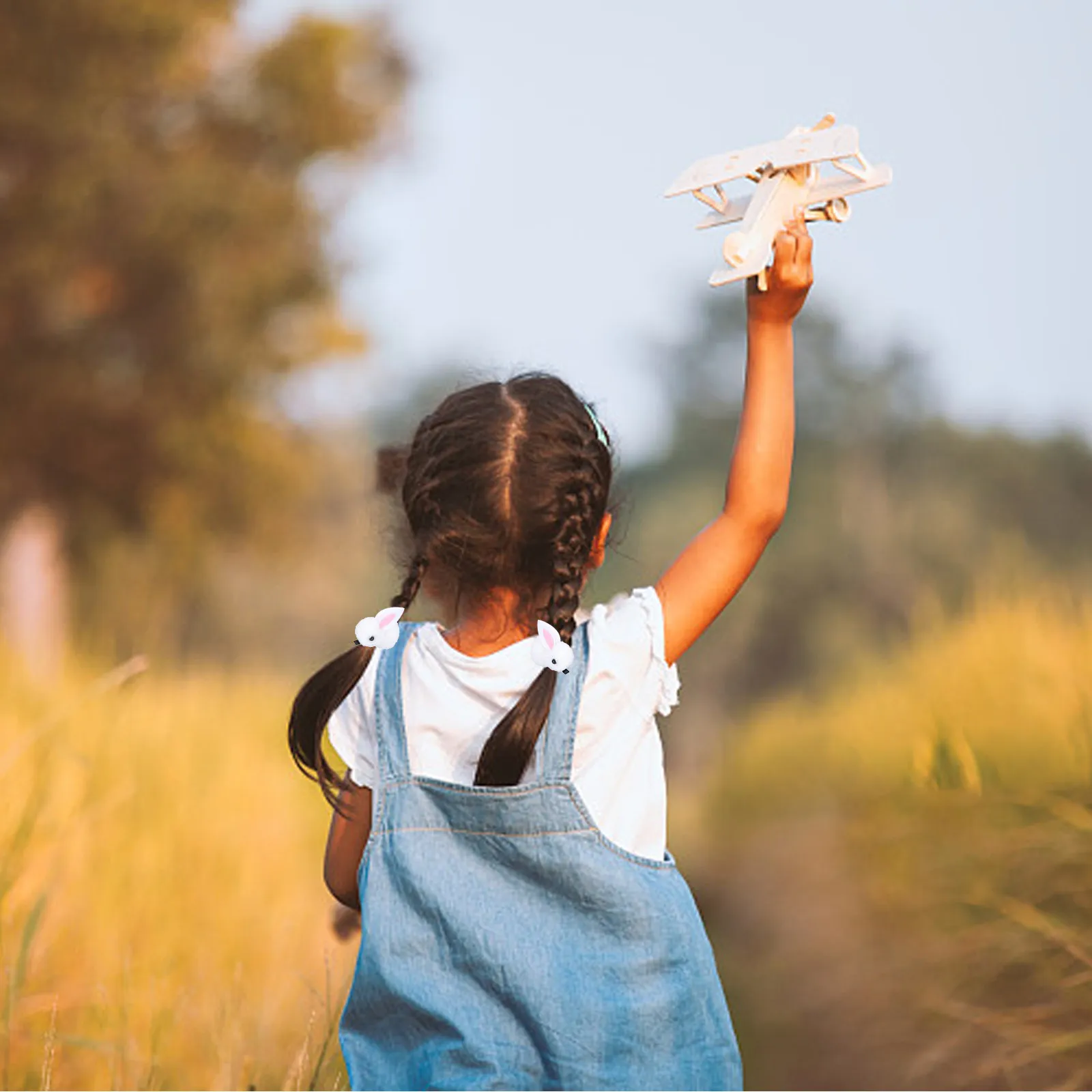 

1Pair Easter Bunny Hair Clip for Kids Lovely Rabbit Hairpin Decorative Hair Accessory Party Photo Prop Gift Set Festive