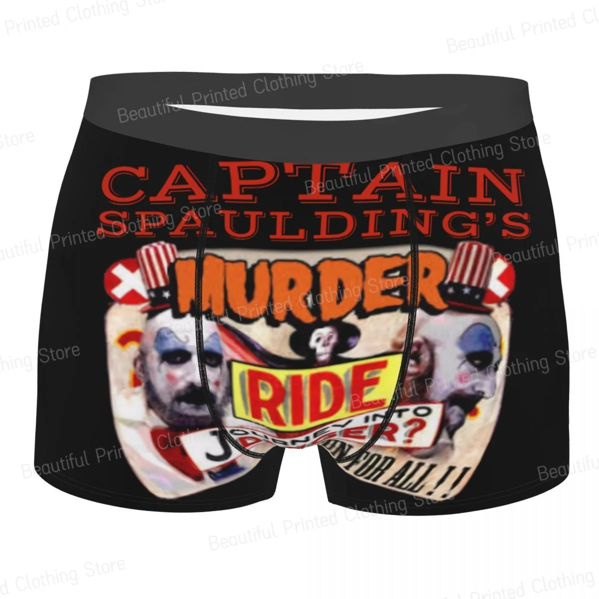 Captain Spauldings Murder Ride House Of 1000 Corpses Horror Film Men Boxer Briefs Underwear Highly Breathable High Quality Gift