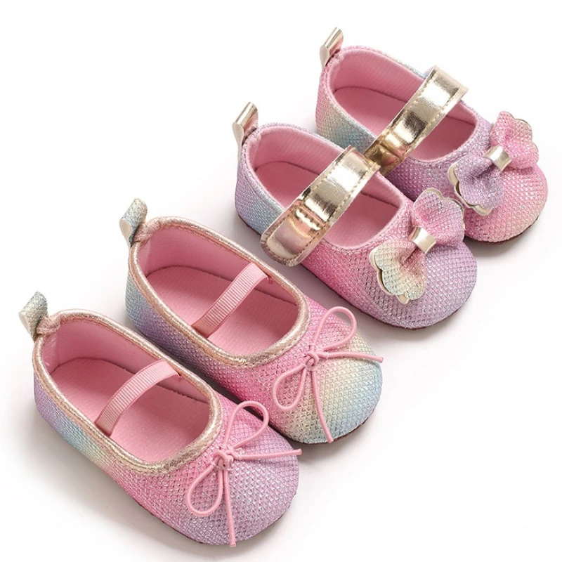 Spring Summer Baby Princess Shoe 2026New Korean Edition Sweet and Soft Single Shoes Children Fashion Baby Anti Slip LearningShoe