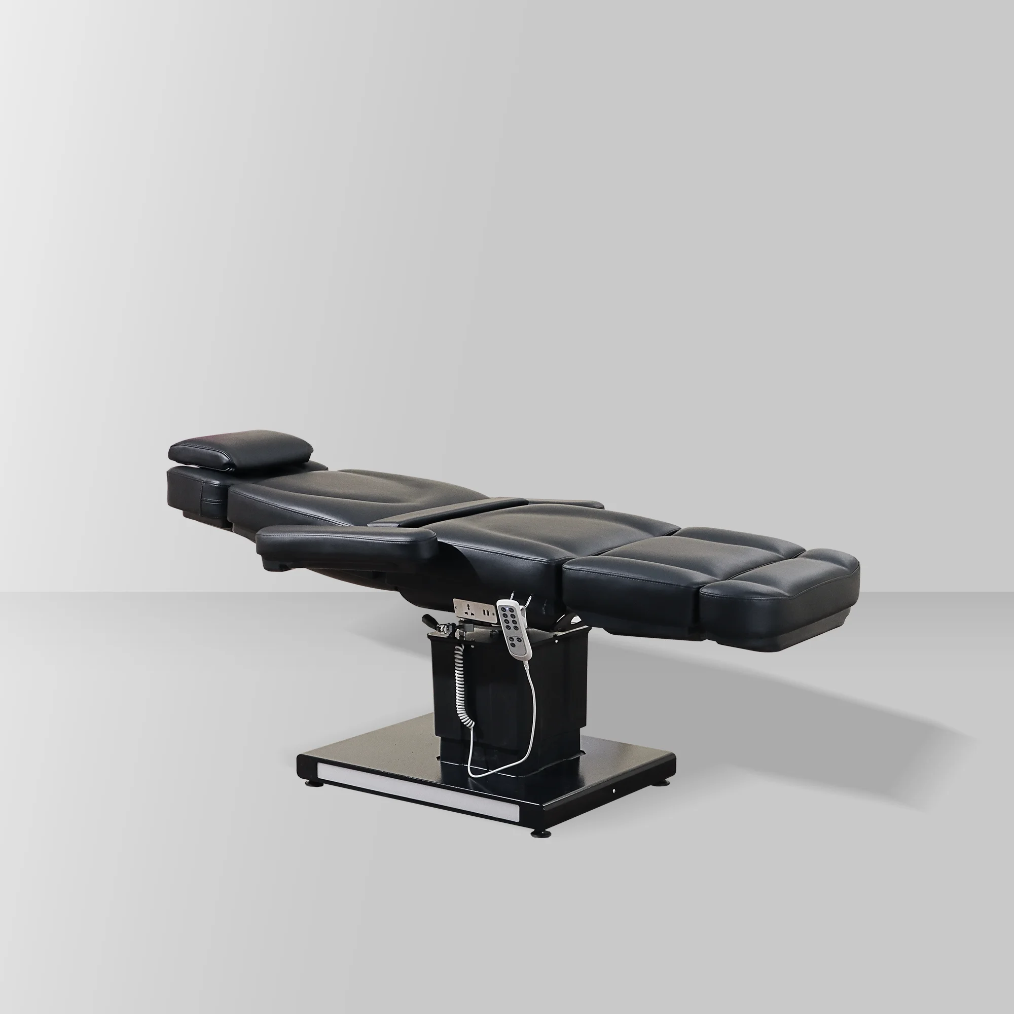Ambient LED Light Base 4 Motor Electric Multifunctional Beauty Bed for Facial Tattoo Eyelash Salon Center