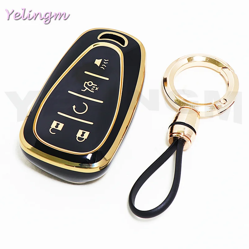 Funda de TPU para llave de coche Chevrolet Volt Bolt Trax Malibu Blazer Traverse Onix Equino Orlando Cruze Spark Sonic Camaro