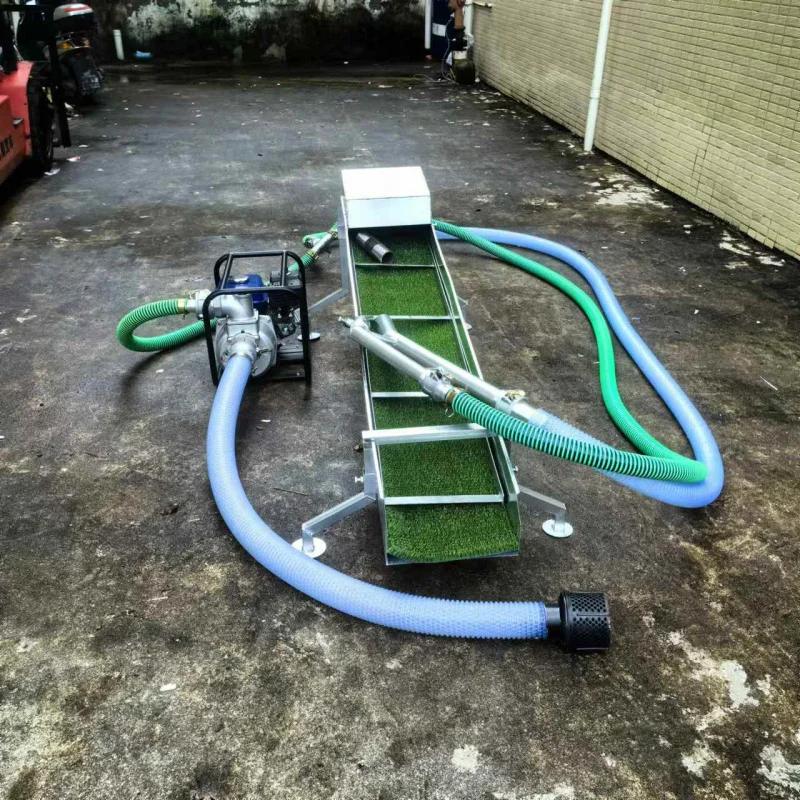 Panning Gold Dredge Boat Washing معدات التعدين للبيع محرك 2.5 بوصة