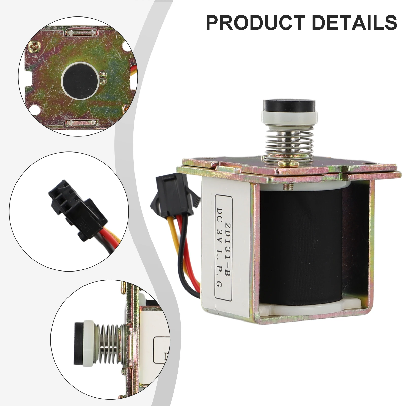 ZD131-B Solenoid Valve DC 3V Copper Built for Gas Water Heater Air Column Controllers Self-Priming Water Activation Feature