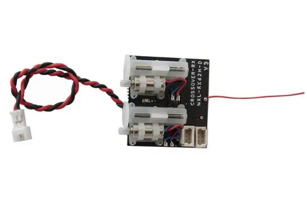 Oversky MXL-RX62H V2 V3 Receiver Integrated with Dual Servo for Frsky DMS2 for FUTABA SFHSS