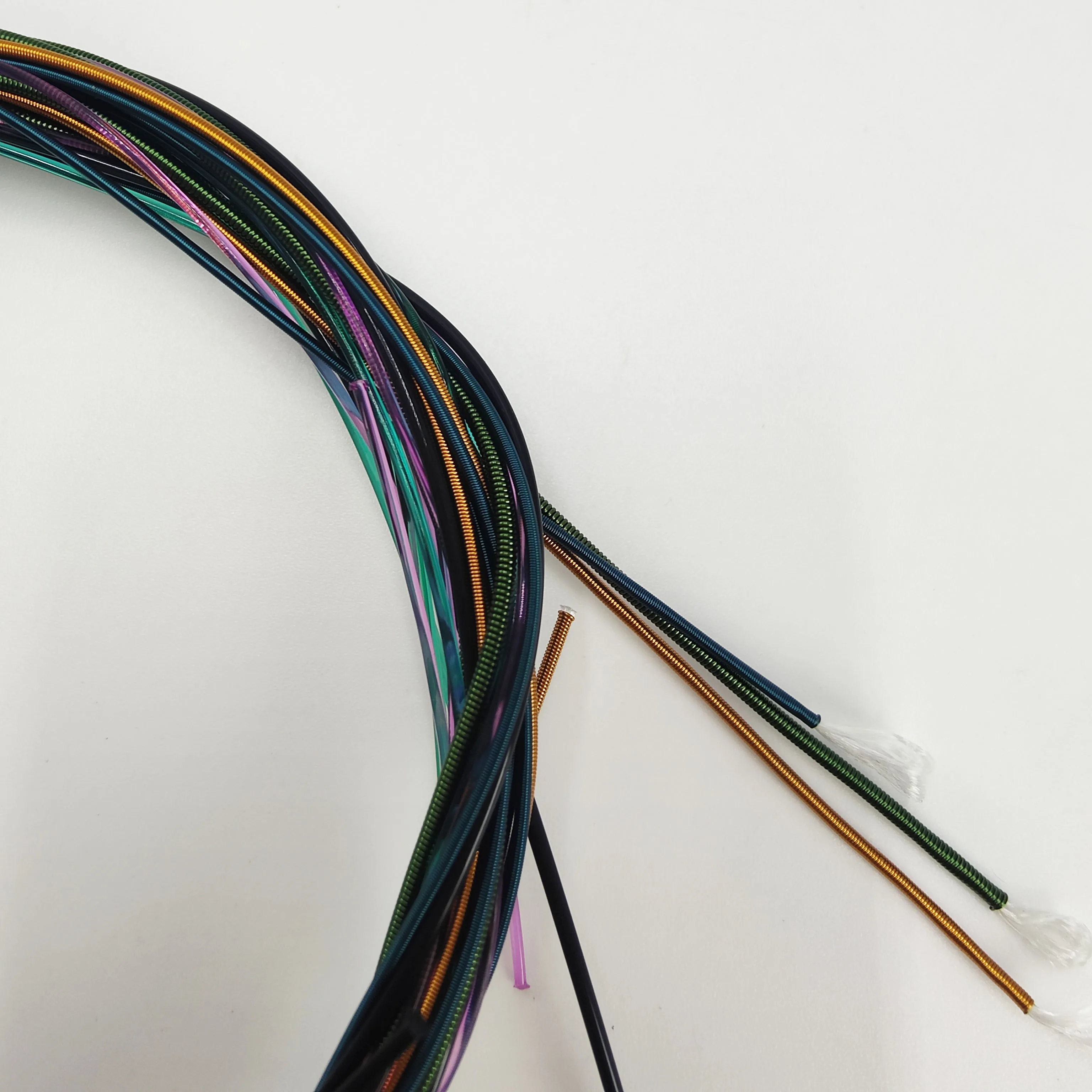 6 قطعة/المجموعة سلاسل الغيتار E-A متعدد الألوان الصوتية وتر غيتار الغيتار الشعبي الكلاسيكية وتر غيتار الغيتار الملحقات