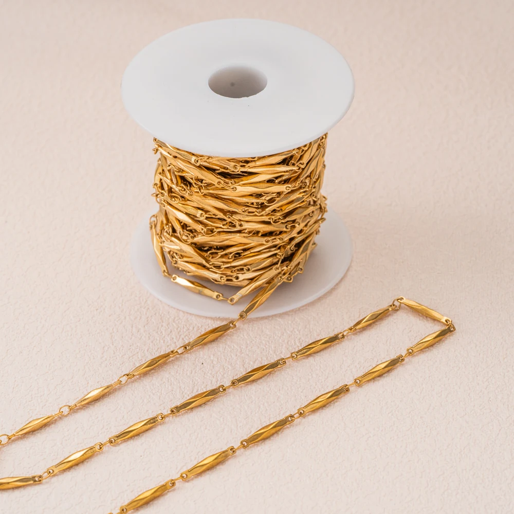 1M Edelstahl-Stabketten für DIY Handgemachte Halsketten Armbänder Schmuckherstellung Bastelmaterialien Zubehör – Detail 4