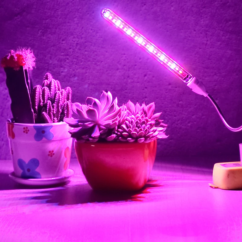 Luz LED USB de espectro completo para cultivo, lámpara Fito de 3W, 5W, CC, 5V, para invernadero Fitolampy, plántulas de verduras, iluminación de plantas, IR, UV