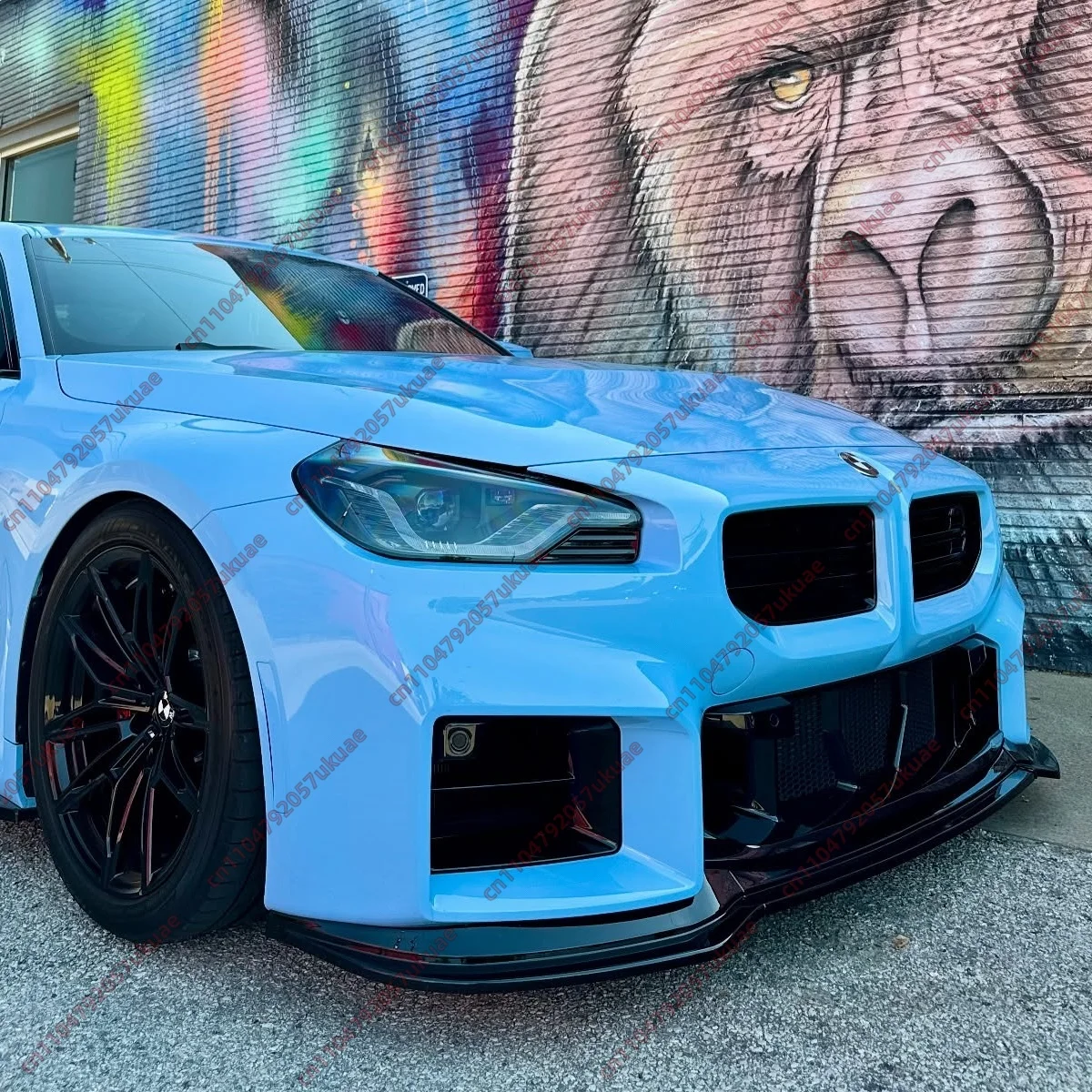 

Front Bumper Lip Spoiler Splitter Diffuser For BMW 2 Series M2 G87 2023-2026 Under Chin Glossy Black ABS Cover Body Kits Tuning