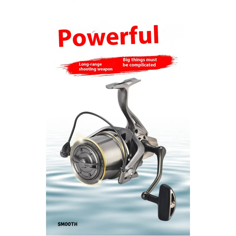 Long Cast Wheel No Gap Spinning Reel Bevel Fishing Reel Anchor Rod Sea Fishing Rod14000Type Fishing Wheel