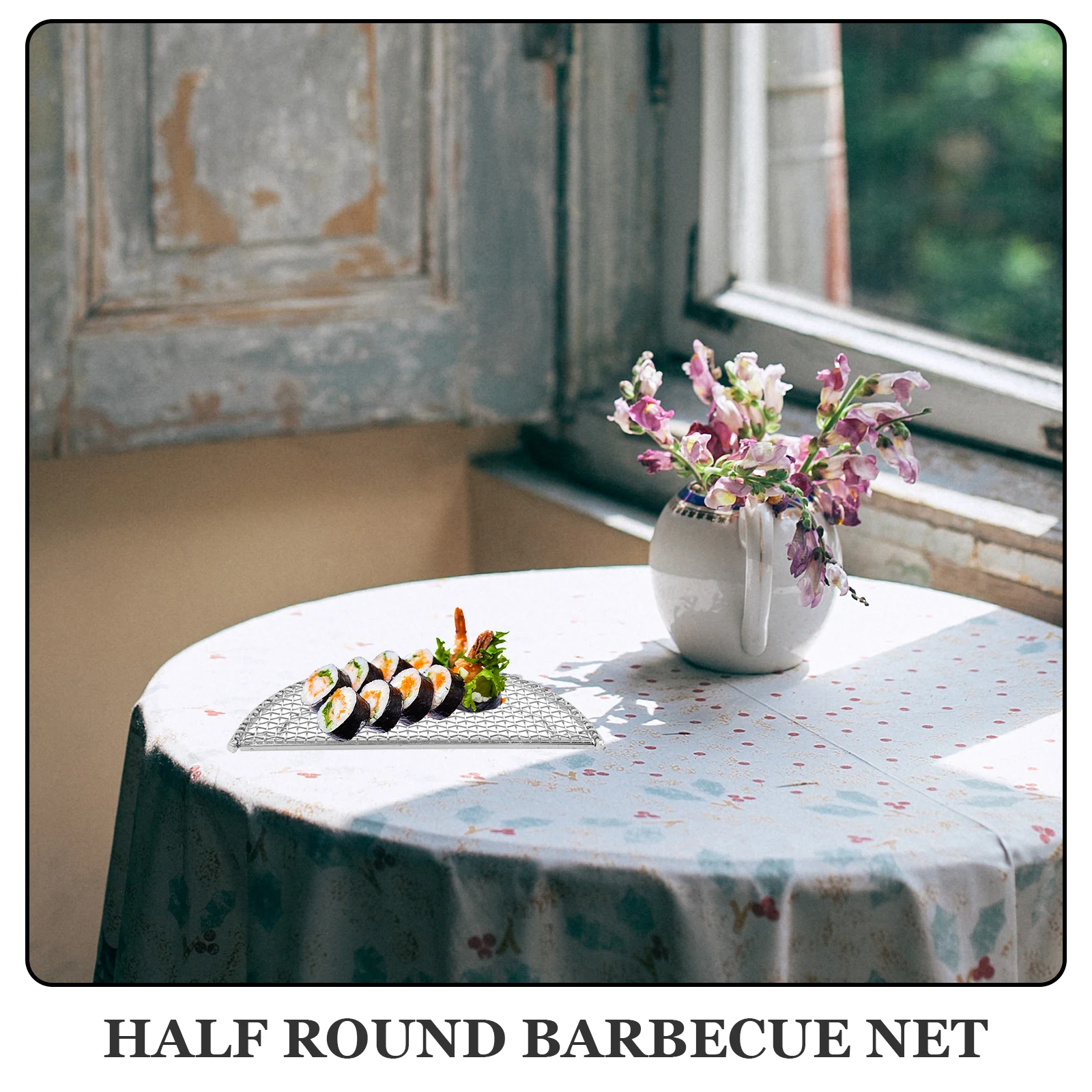 

Stainless Steel Bbq Grill Net Wear-Resistant Outdoor Camping Grilling Rack Roasting For Vegetables Meat Fish Kebabs Chicken