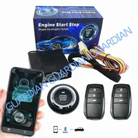 Car Start Stop Button Keyless Entry Universal Centralization Anti-theft Engine Lock Alarm System Auto Remote Starter 4