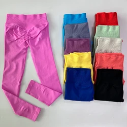 Pericic Gym Leggings Women Seamless Yoga Pants High Waist Low Ribbed Band Fitness Leggings Fitness Sweat Wicking Workout Tights