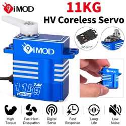 9IMOD RC Digatal Servo 11KG Coreless Metal Gear Servo 4.8-8.4V for 1/8 1/10 1/12 1/18 RC Car RC Helicopter DIY Accessories