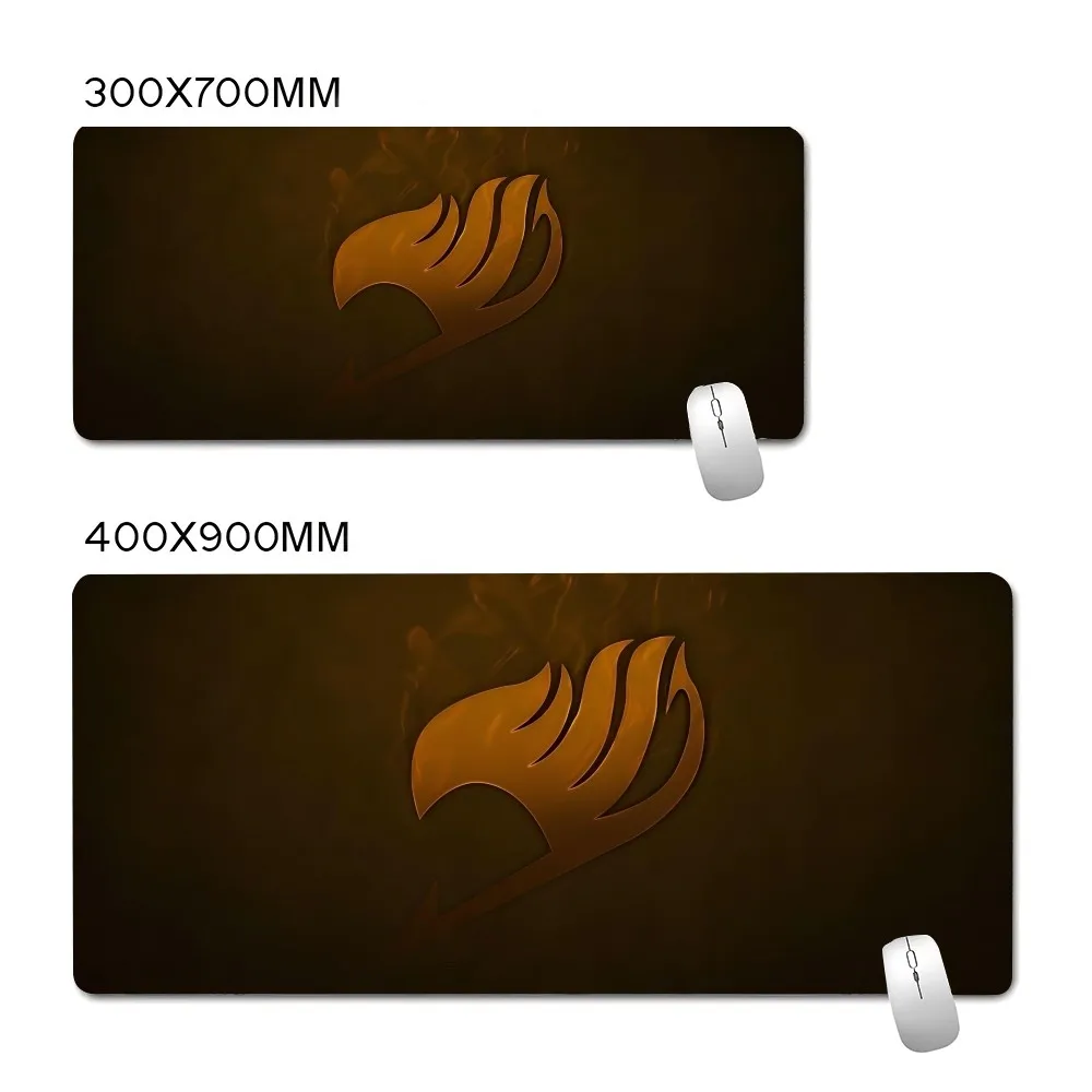 لوحة ماوس للألعاب كبيرة القفل ، ذيل أنيمي F-Fairy ، لوحة ماوس شعار ، لوحة مفاتيح الكمبيوتر حصيرة طاولة مكتب