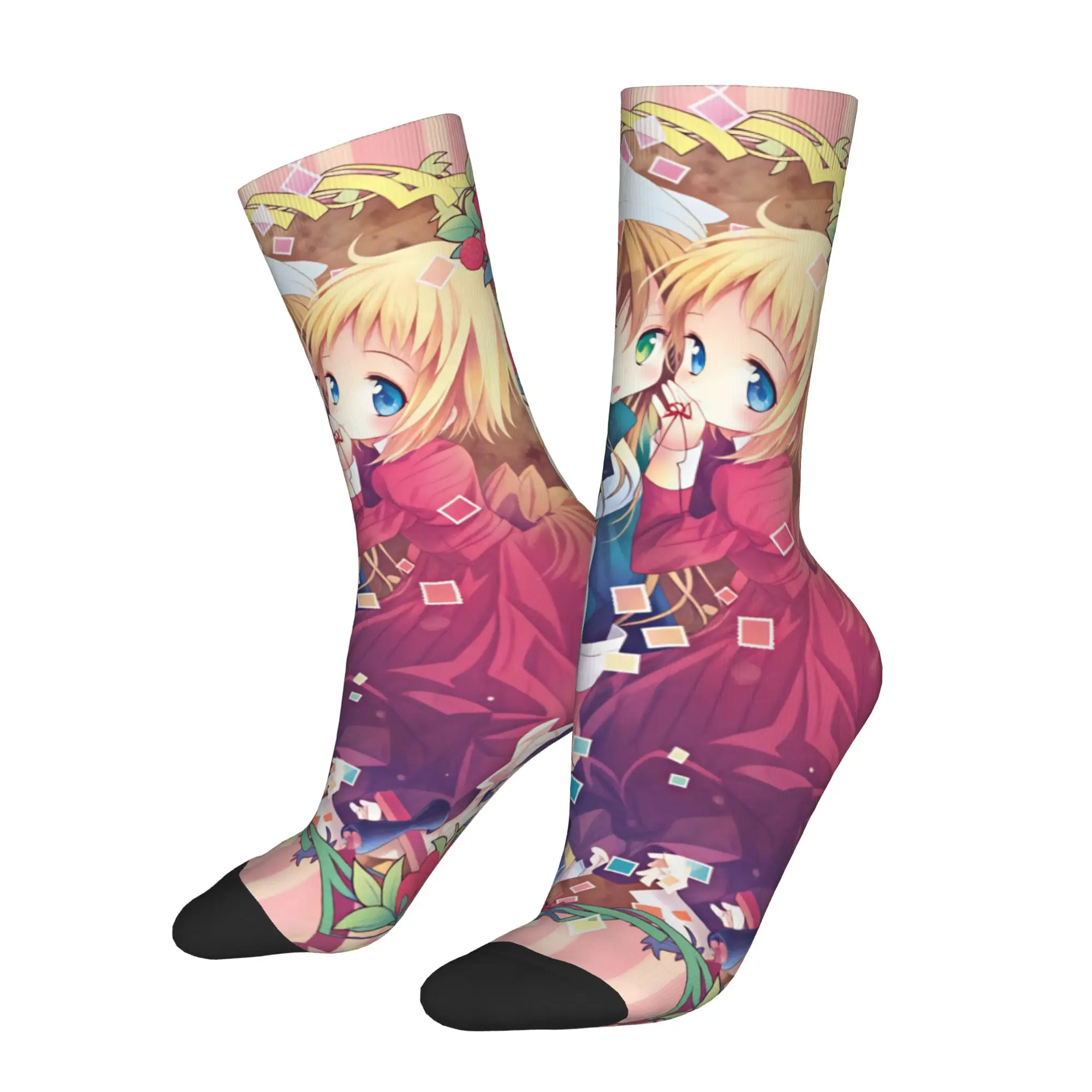 H-Hetalia A-Axis P-Powers Elizabeta Hedervary Dress Socks Men's Women's Warm Fashion Novelty  Crew Socks