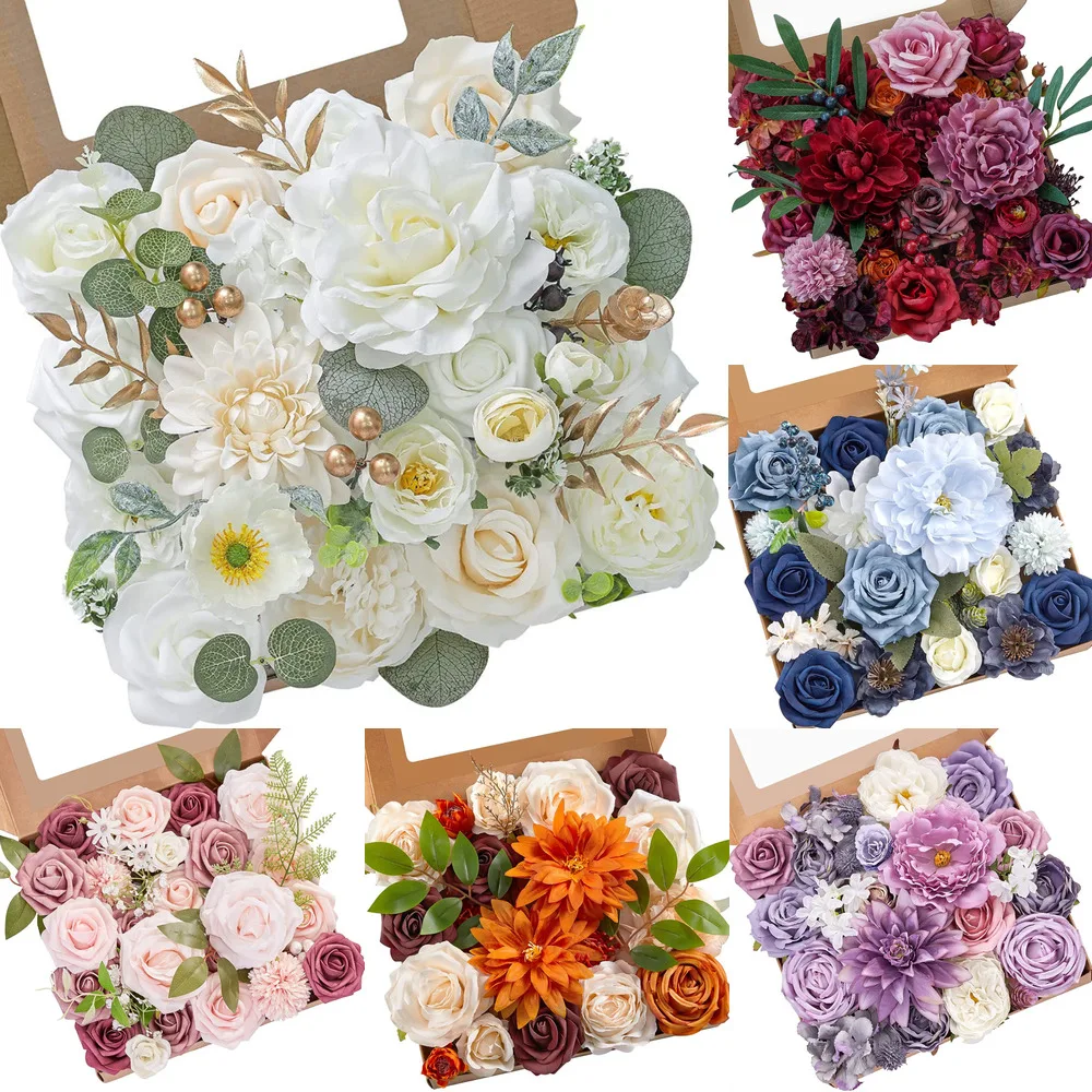 

DIY Artificial Flowers Fake Roses Foam Silk Flowers For Wedding Bouquet Arrangement Party Baby Shower Party Home Decor
