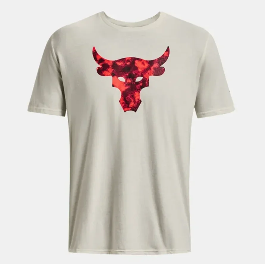 Men's T-shirt Pays Tribute To Project Rock Brahma Bull Both Men And Women Street Clothing dContract Sportly Mode Estate Tai