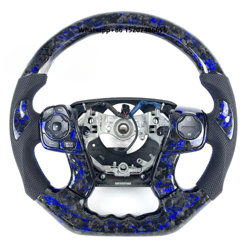 Acessórios para Interior de Carro, Volante em Fibra de Carbono Forjada para 2014 F1