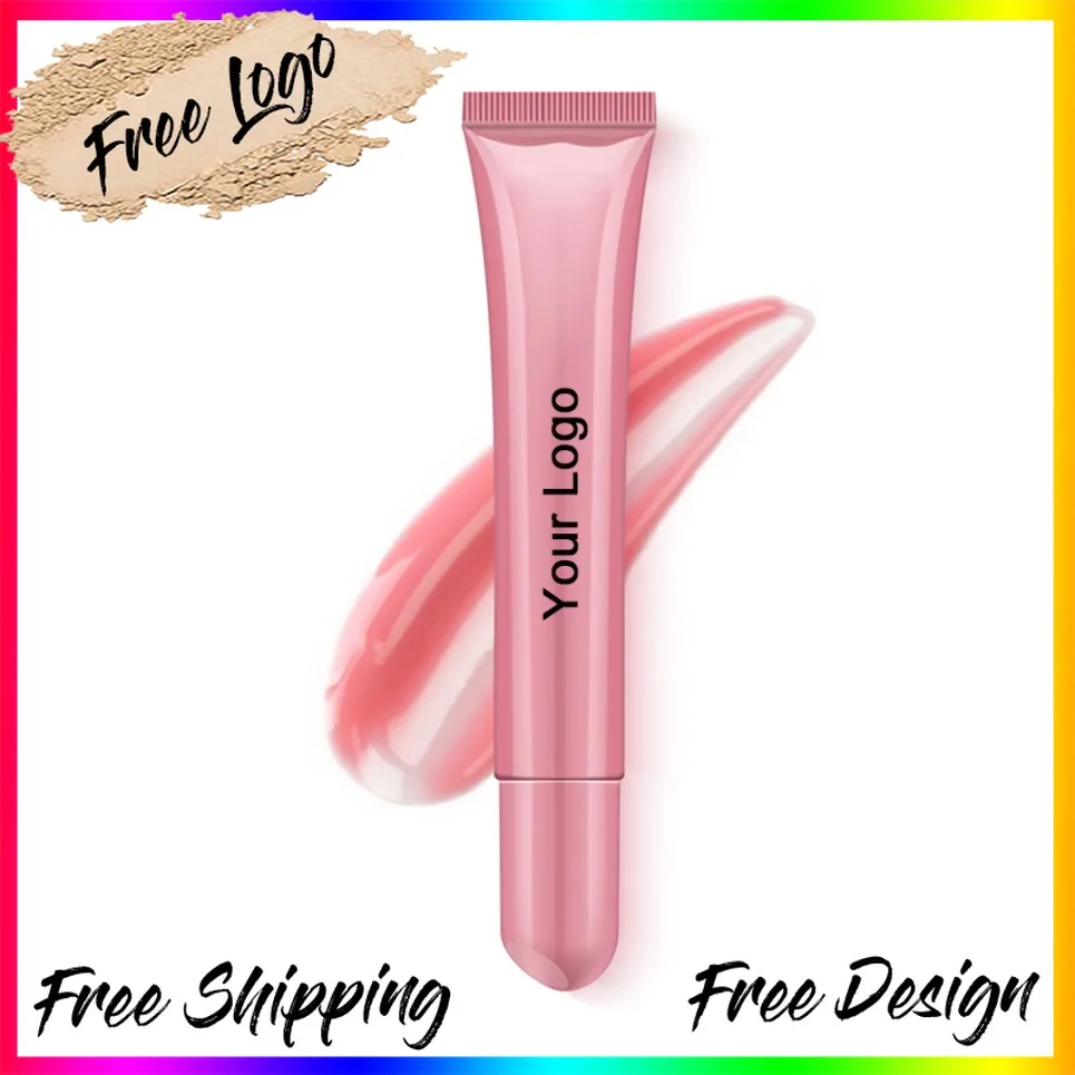Vegan Makeup 10ml Tinted Lip Balm Lipgloss Private Label Arnica Lip Oil Gloss Ultra Moisturizing Gel Care Custom Logo Wholesale