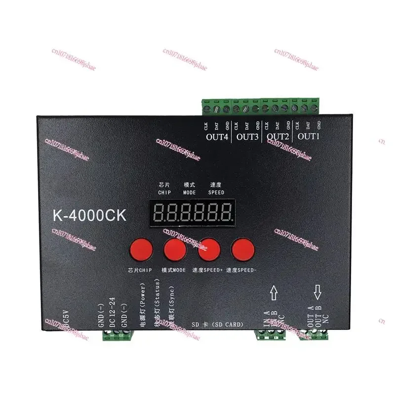 Full Color SD Card Intelligent Controller K-4000CK Full Color LED Controller Programmable Full Color Light String Point Light